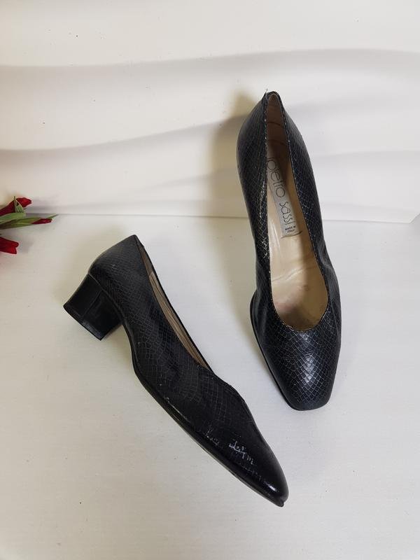 Femme Pietro Sassi Talons Noir Cuir 38,5