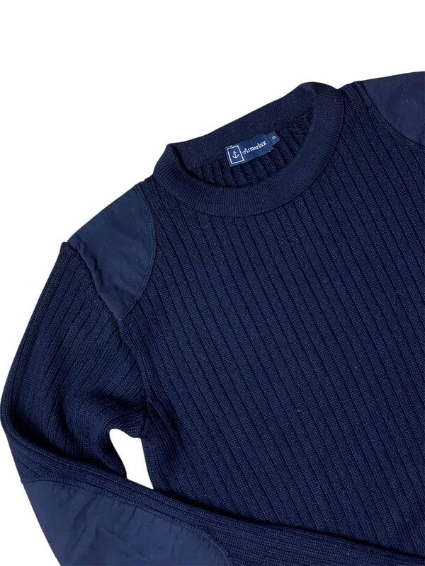 Uomo Armor-Lux Maglione Blu Navy Acrilico 36 / S /