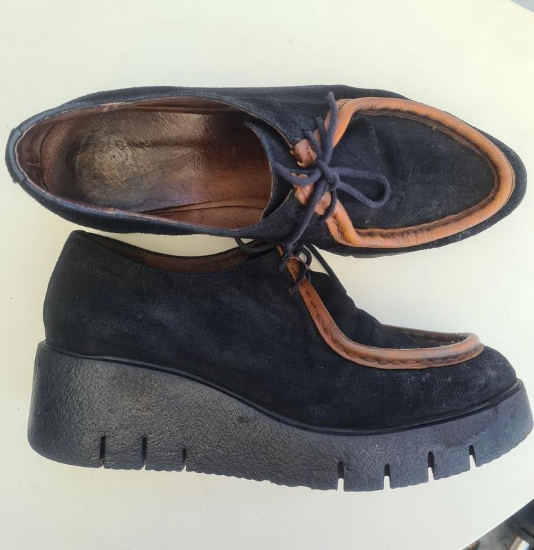 Женские Wonders Лоферы Чёрные Замша 39