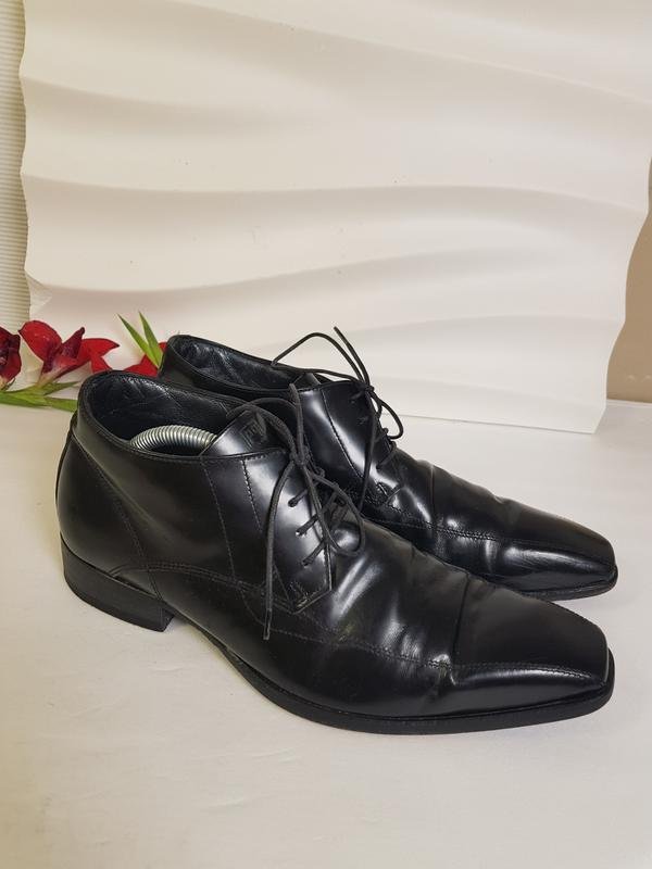 Мужской Carlo Pignatelli Туфли Чёрный Кожа 40