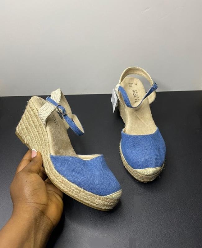 Женские Primark Босоножки Голубой Текстиль 39