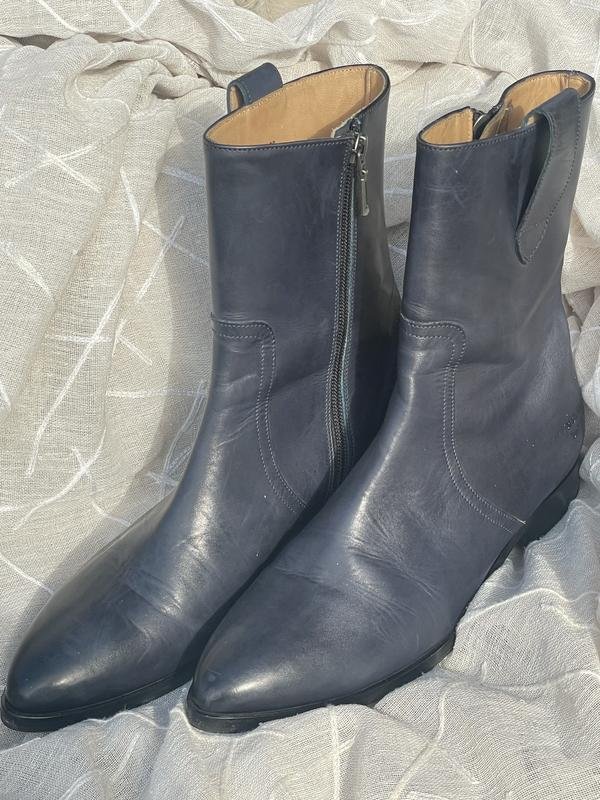 Women Melvin & Hamilton Boots Navy Leather 39