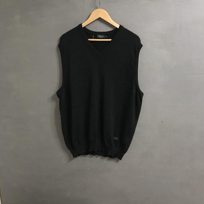 Men Maerz Vest Grey Wool 46 / 3XL / 54