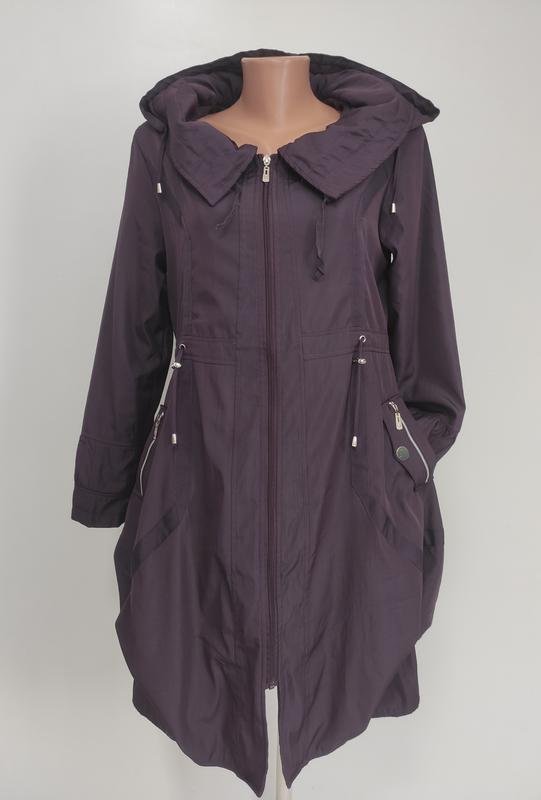 Women Trench Coat Purple 36 / S / 44