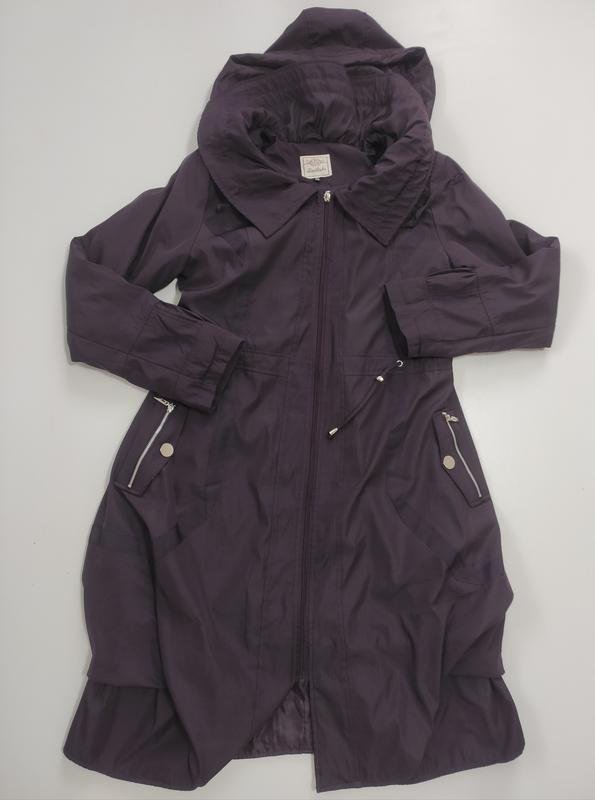 Women Trench Coat Purple 36 / S / 44