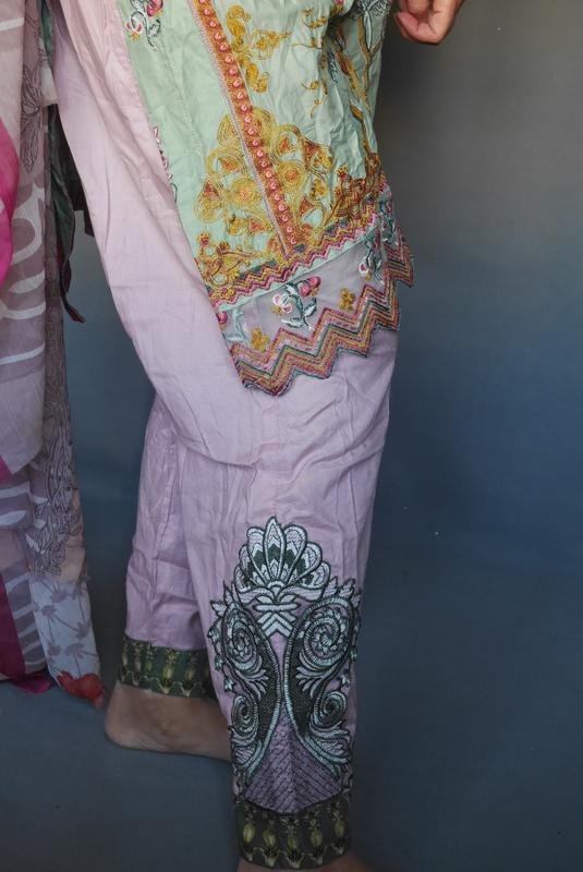Women Dress Green Cotton 38 / M / 46