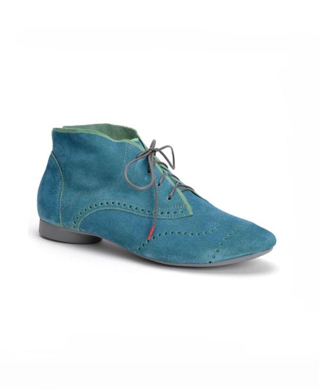 Женские Think! Ботинки Бирюзовые Замша 37.5