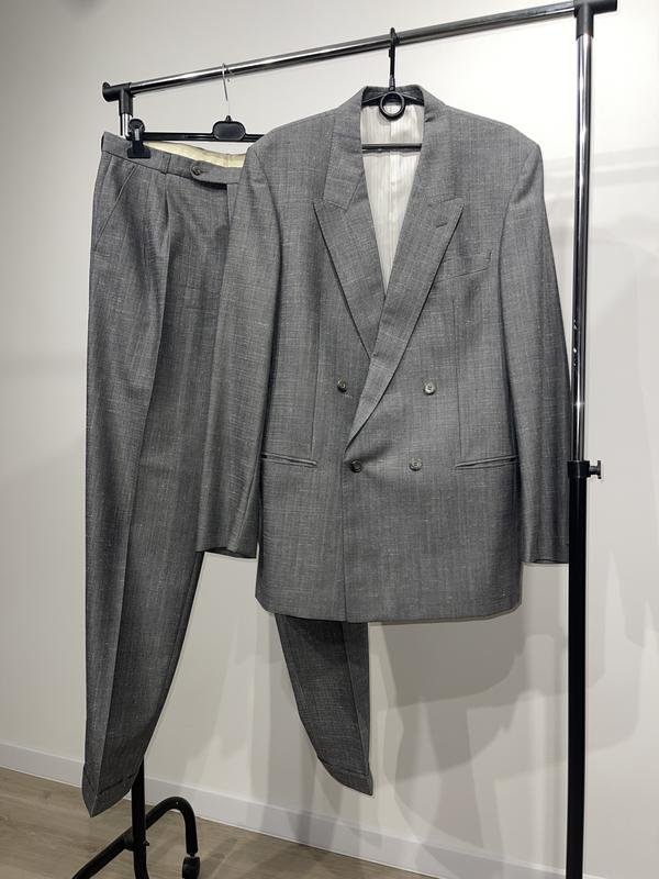 Men Vintage Suit Grey 40/L/48