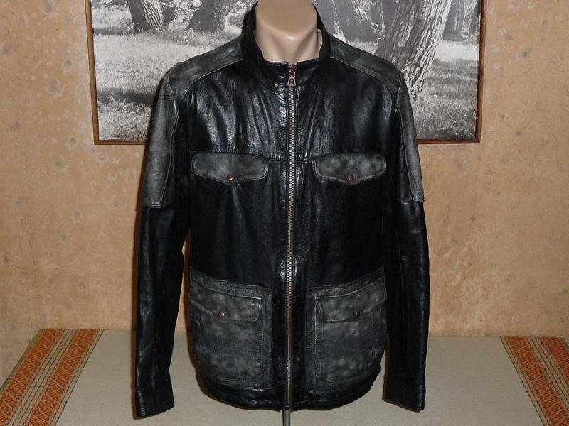 Men BOSS Orange Jacket Black Leather 40 /L / 48