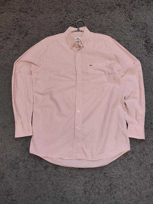 Homme Lacoste Chemise Rose Coton M