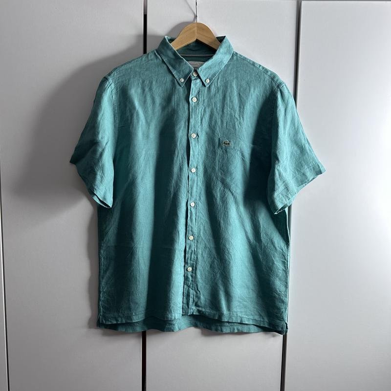 Homme Lacoste Chemise Turquoise 40 /L / 48