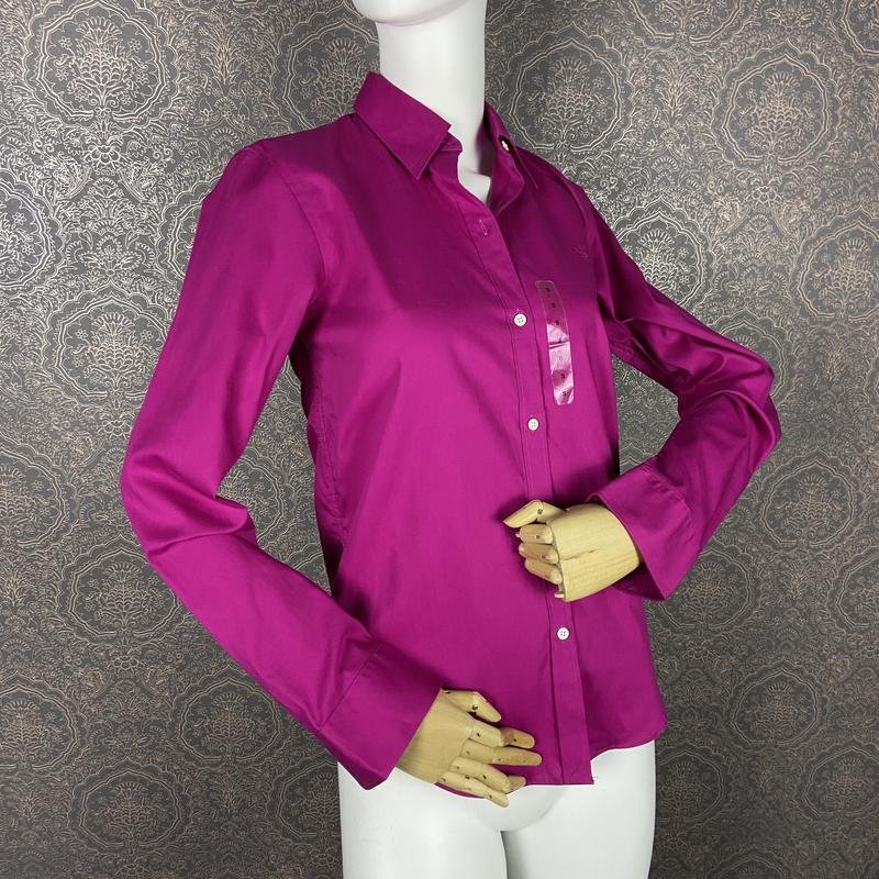 Женская Lauren Ralph Lauren Рубашка Розовая Хлопок