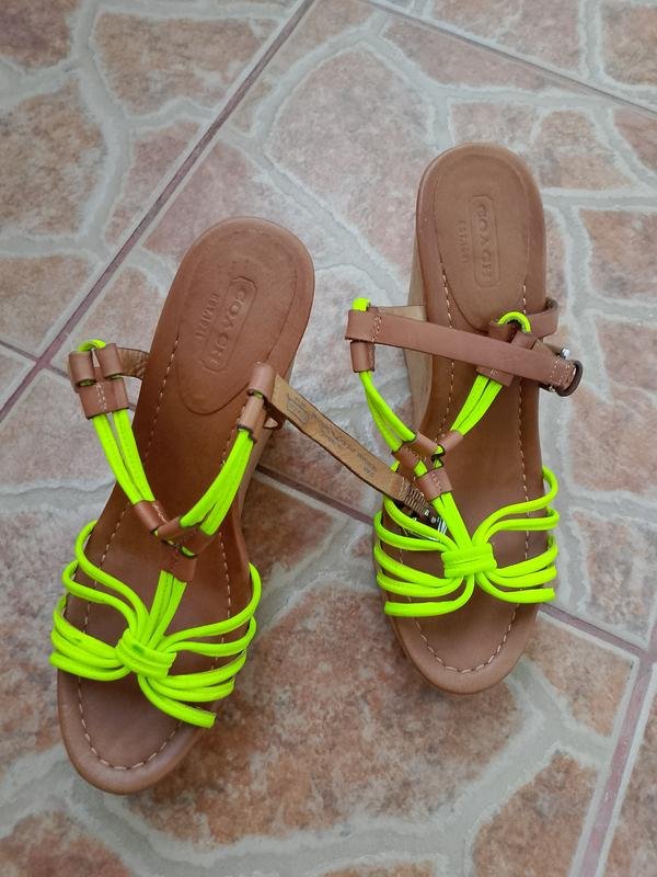 Женские Coach Босоножки Жёлтый 36