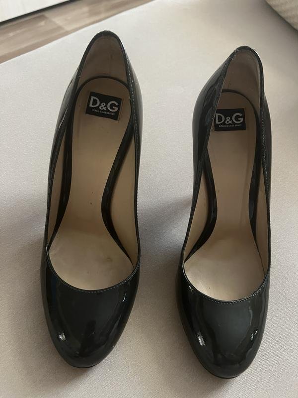 Women Dolce & Gabbana Heels Black Leather 38