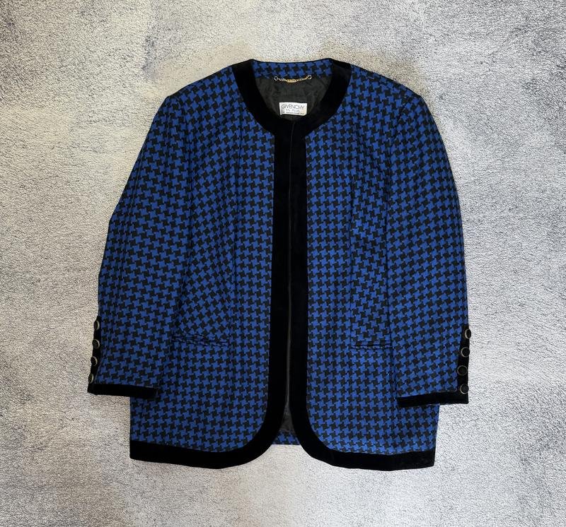 Herren Givenchy Sakko Marineblau Wolle 40 /L / 48