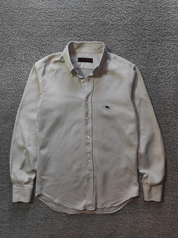 Uomo Etro Camicia Grigia Cotone 38 / M / 46