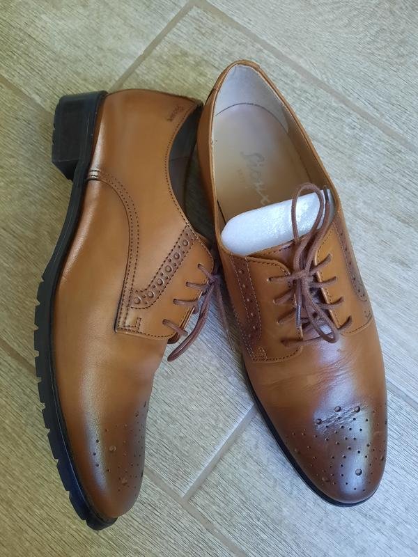 Women Sioux Oxford Brown Leather 38