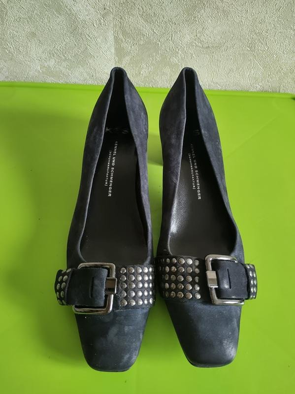 Donna Kennel & Schmenger Tacchi Blu Navy Camoscio