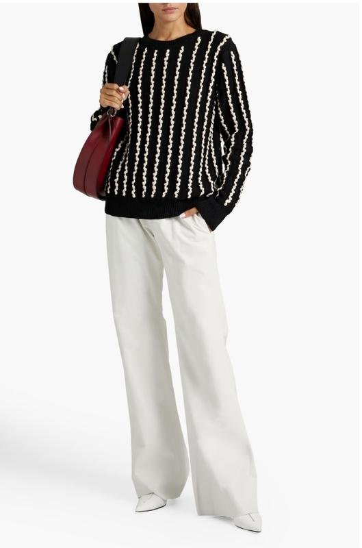 Damen Jason Wu Pullover Schwarz Leinen 38