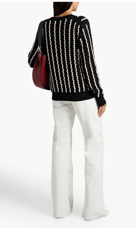 Damen Jason Wu Pullover Schwarz Leinen 38