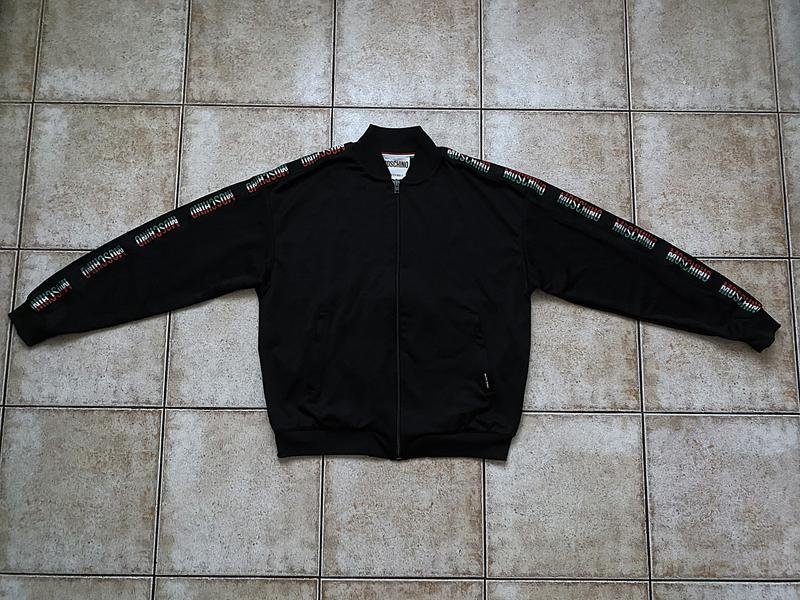 Uomo Moschino Giacca Sportiva Nera Poliestere 40