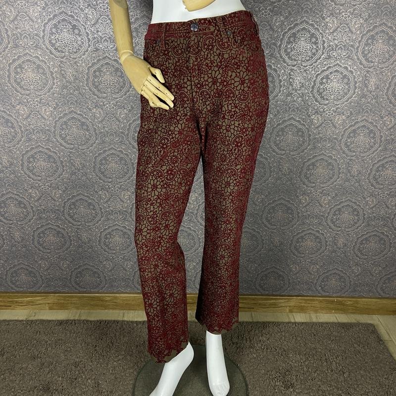 Женские Jean Paul Gaultier Джинсы Бордовый 28 / M