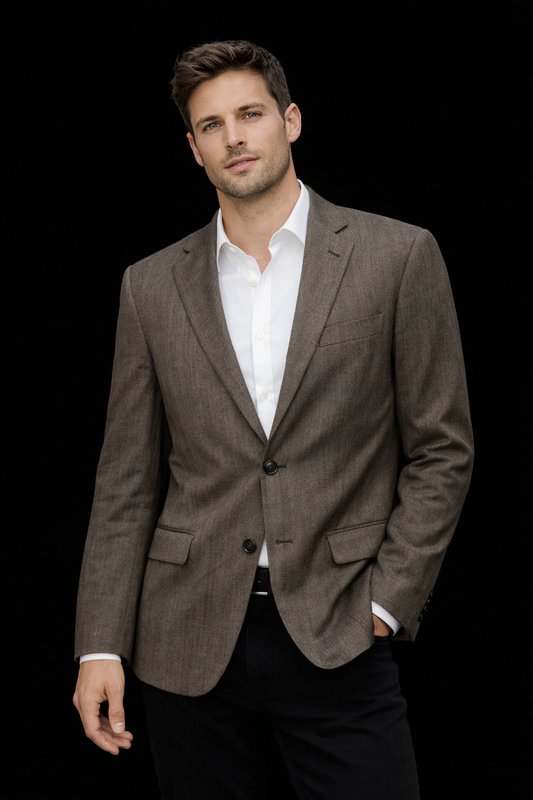 Мужской Carolina Herrera Пиджак Серый Шерсть L