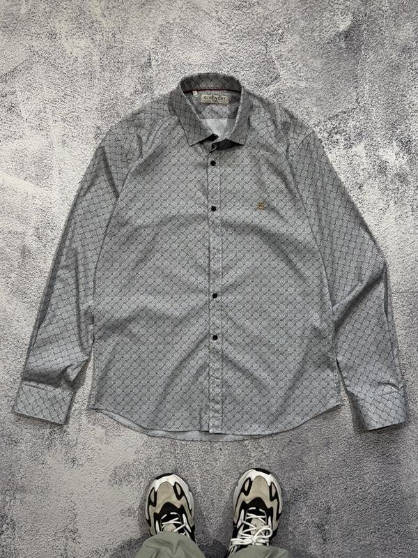 Herren Givenchy Hemd Grau Baumwolle 38 / M / 46