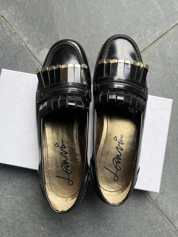 Женские Lanvin Слипоны Чёрный Лаковая кожа 37