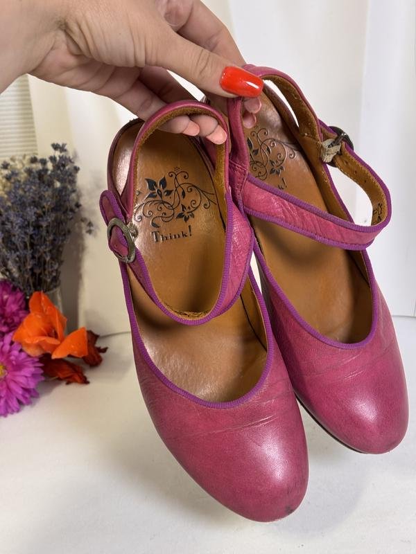 Donna Think! Tacchi Rosa Pelle 38