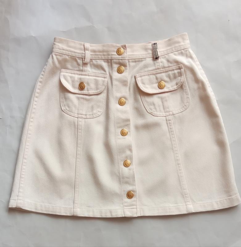 Женская Cerruti Юбка Белая Джинсовая 34