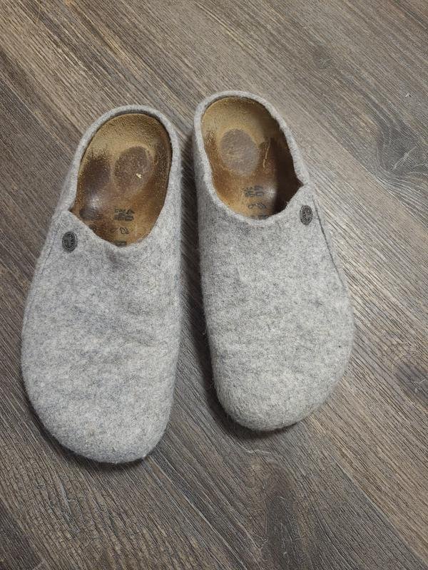 Мужские Birkenstock Тапочки Серый Мех 39.5