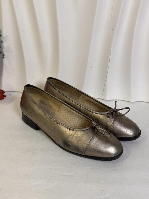 Donna Vero Cuoio Tacchi Oro Pelle 38.5