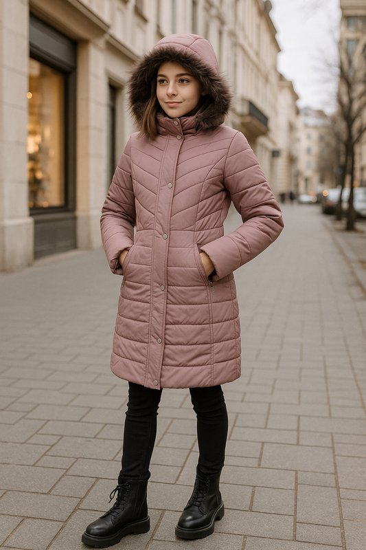 Женский Kenneth Cole Куртка Розовый Полиэстер 36 /
