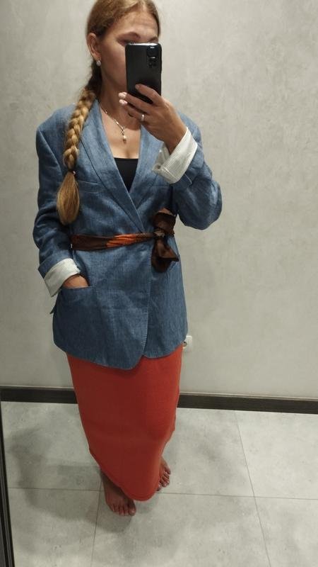 Женский Carl Gross Костюм Голубой Лен 38 / M / 46