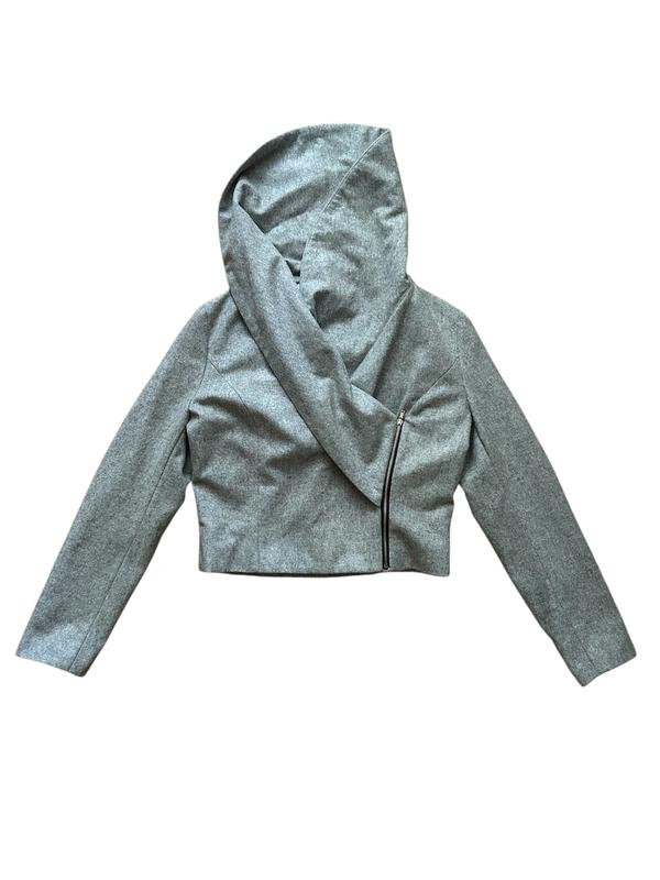 Women CHANEL Jacket Grey Wool 38 / M / 46