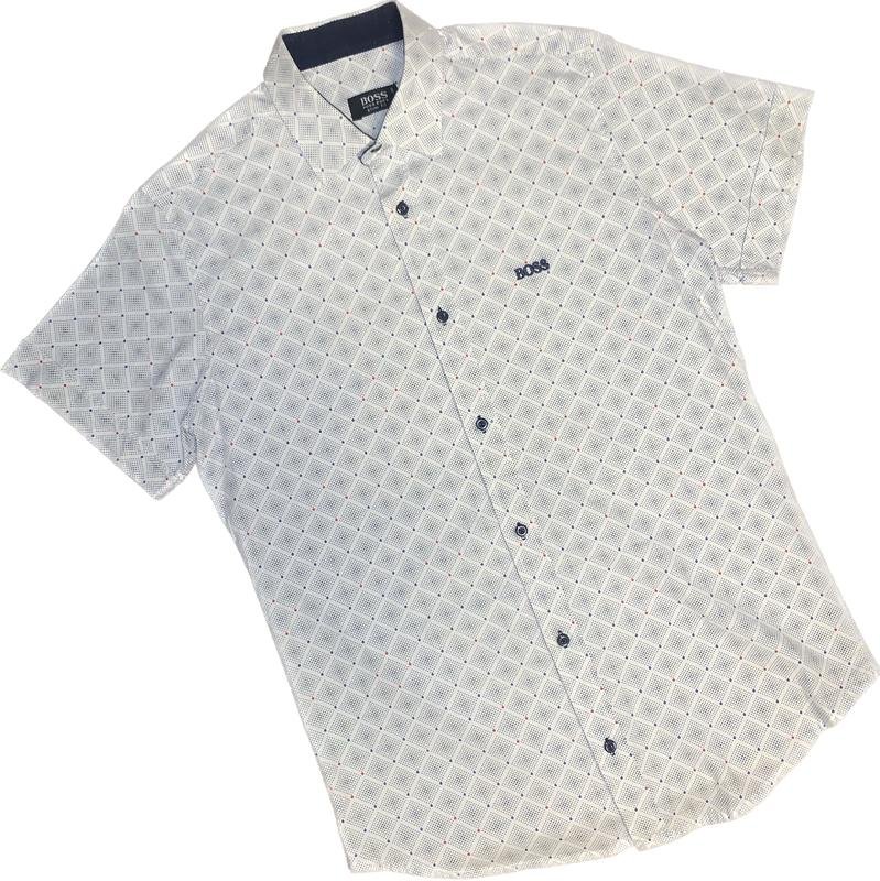 Мужская Boss Сорочка Белая Хлопок 36 / S / 44