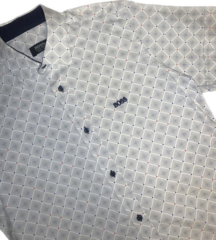 Мужская Boss Сорочка Белая Хлопок 36 / S / 44
