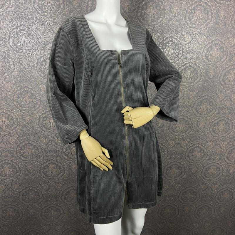 Женское Gudrun Sjödén Платье Серый Хлопок 38 / M /