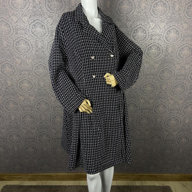 Damen Shein Mantel Schwarz Polyester 44 / XXL / 52