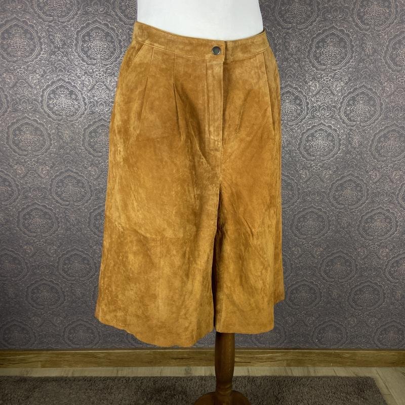 Мужской ASOS Шорты Коричневый Замша 34 / L / 50