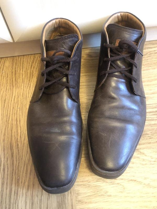 Мужские Floris Van Bommel Ботинки Коричневые Кожа