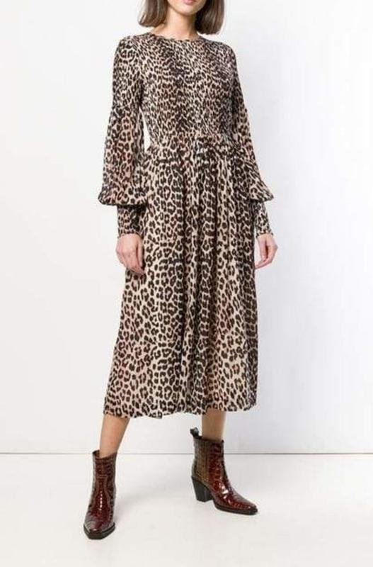 Women Ganni Dress Black Viscose L