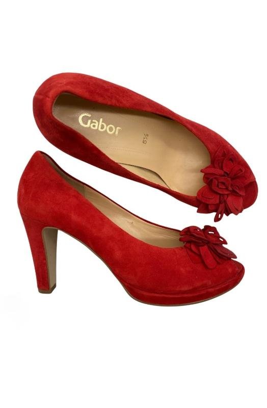 Femme Gabor Talons Rouge Suède 37