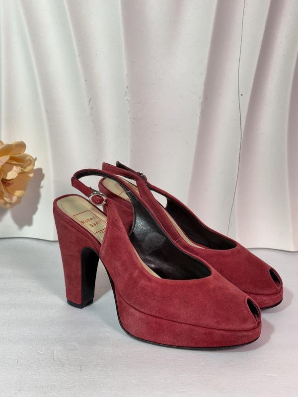 Femme Roberto Santi Talons Rouge Suède 37