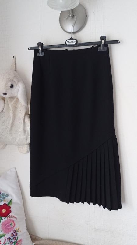 Женская Roger Sakoun Юбка Чёрный Шерсть 36 / S /