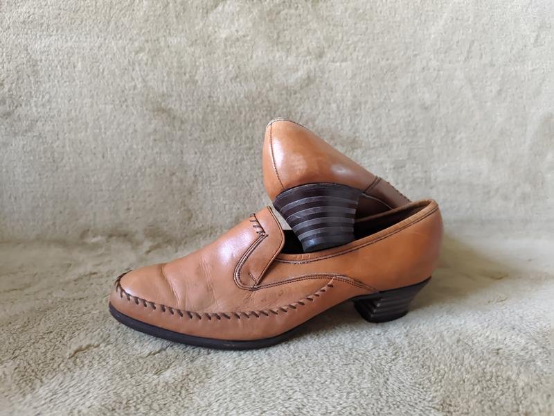 Women Barker Heels Brown Leather 38