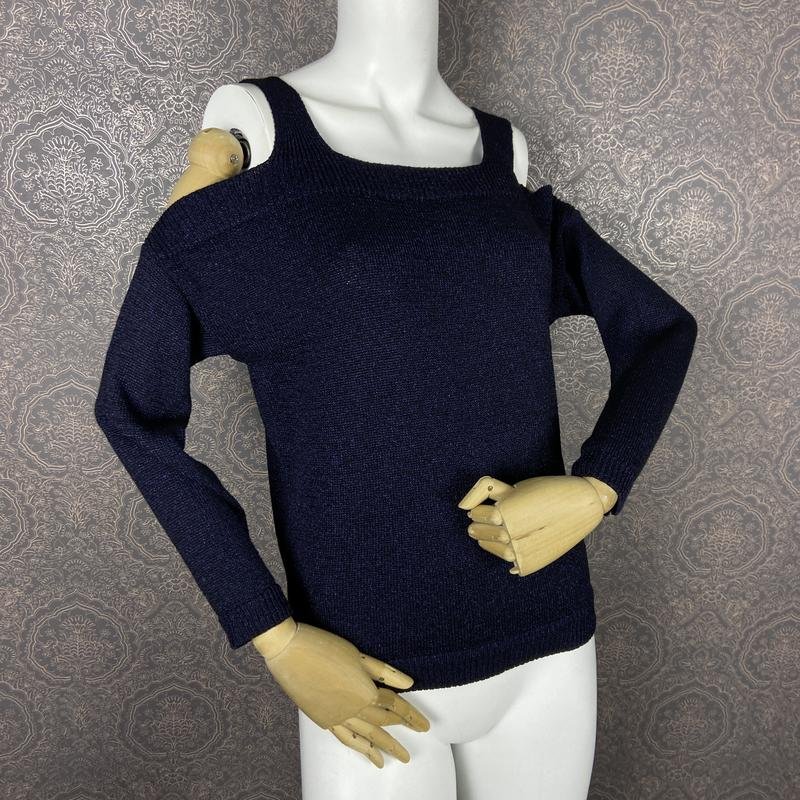 Women Massimo Dutti Sweater Navy Viscose 34