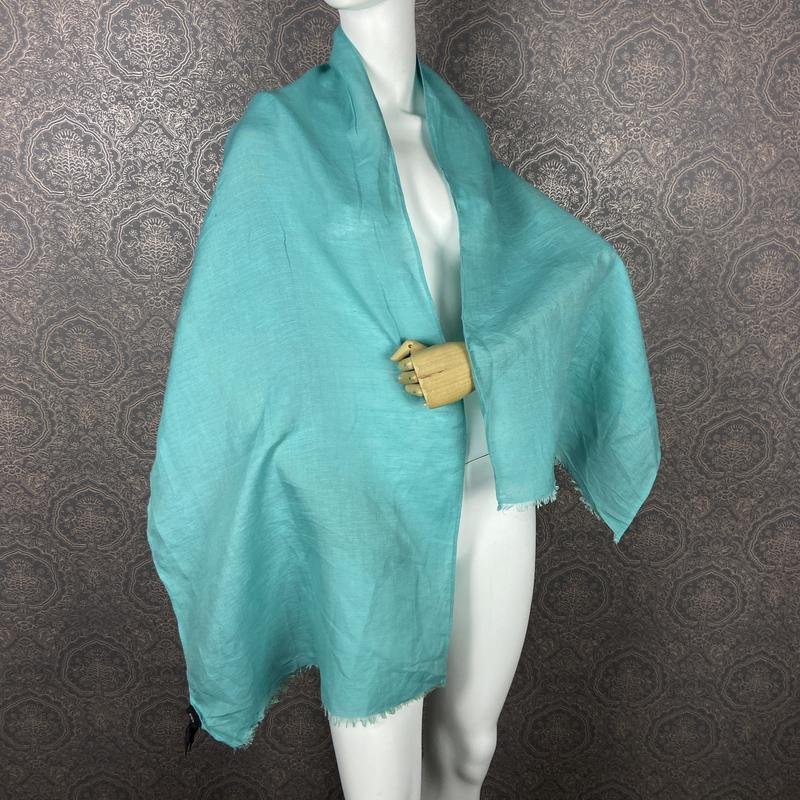 Femme Bonita Écharpe Turquoise Viscose