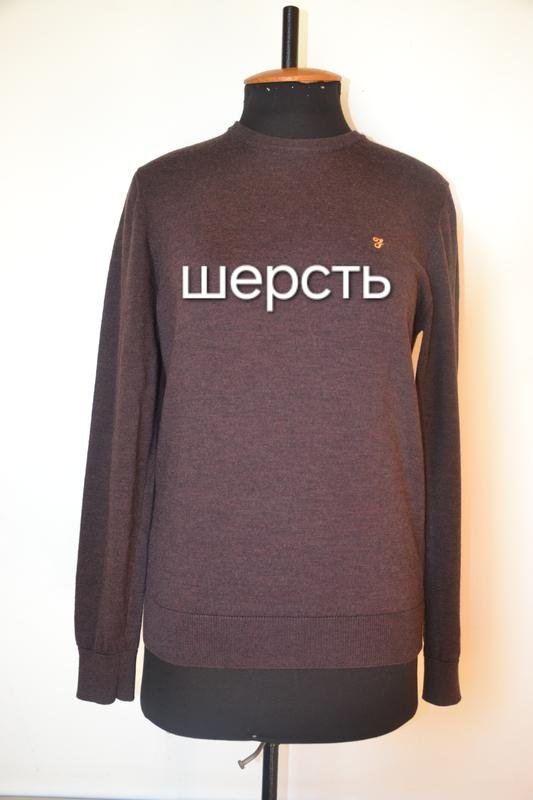 Женский Farah Джемпер Коричневый Шерсть 36 / S /